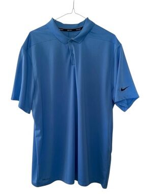Nike Golf Shirt Dri-Fit Men’s Blue Performance Polo Size XL Short Sleeves